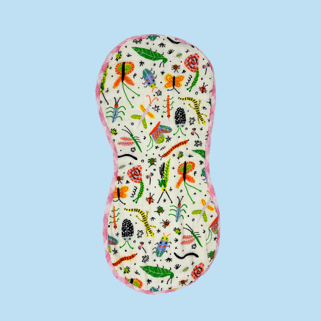 Poppy Kids - Cutie Crawlers Muslin Burp Cloth
