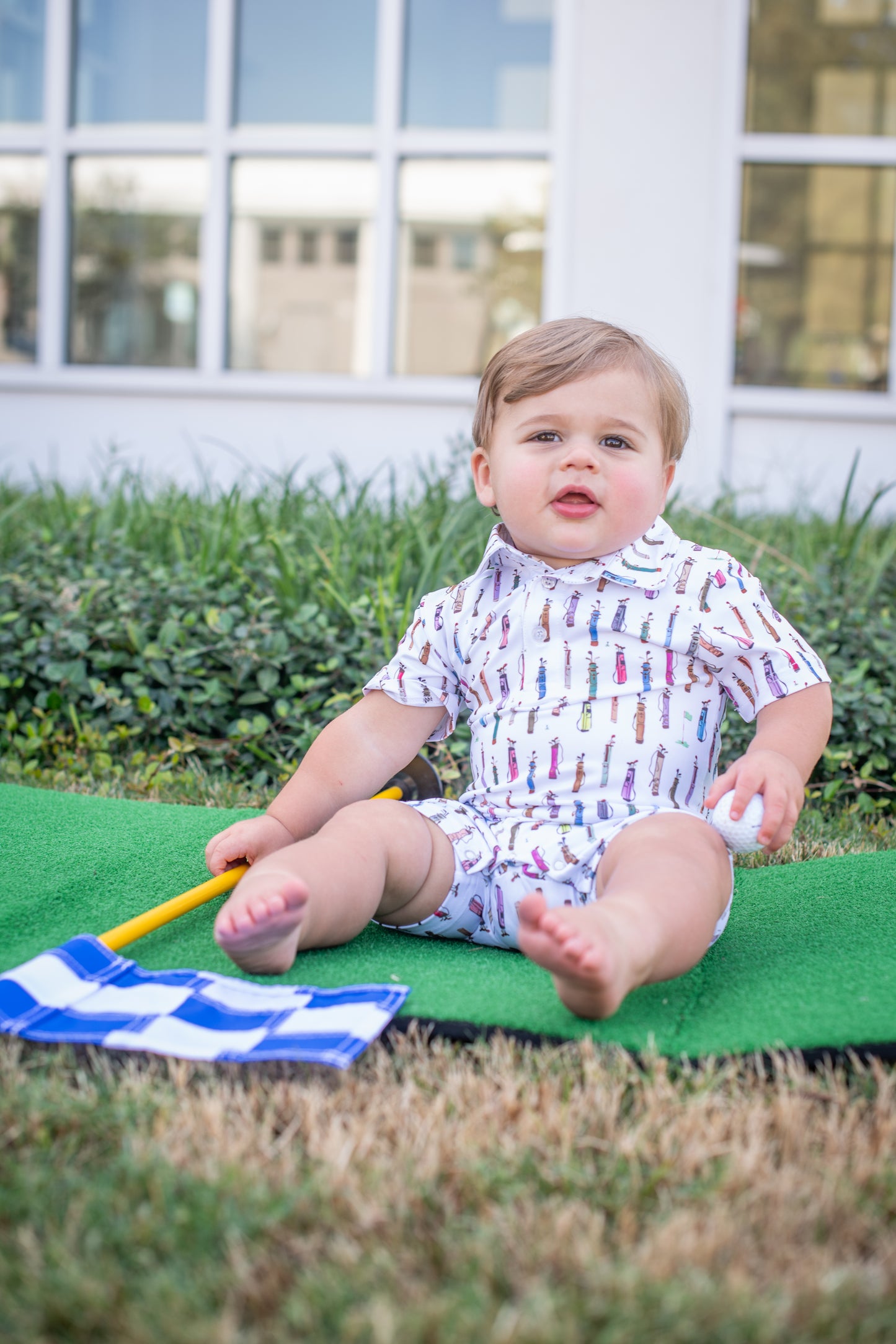 Blue Quail - Golf Bags Polo Short Sleeve Romper