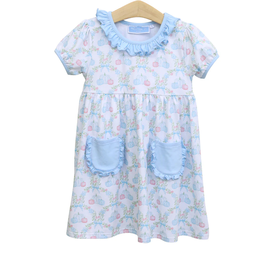 Trotter Street - Pumpkin Floral Dress