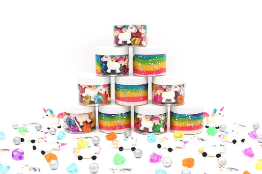 Young + Wild & Friedman - Rainbow Unicorn Dough Jars