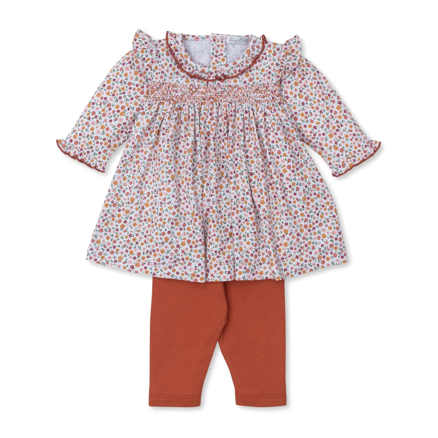 Kissy Kissy - Autumn Blossom Smocked Dress Set Mix
