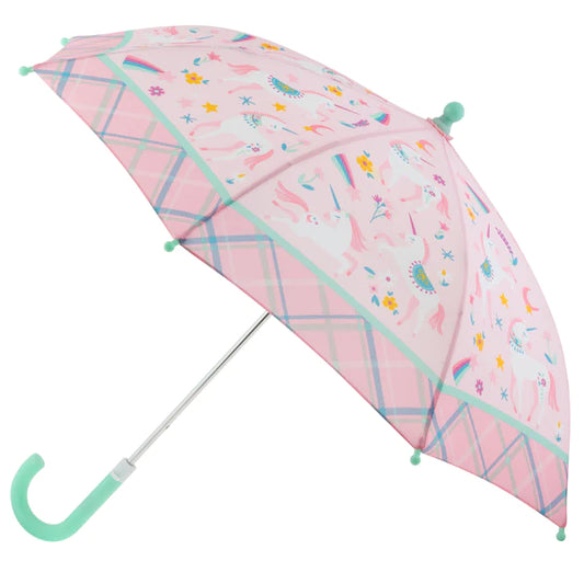Stephen Joseph Gifts - All Over Print Umbrella - Pink Rainbow Unicorn