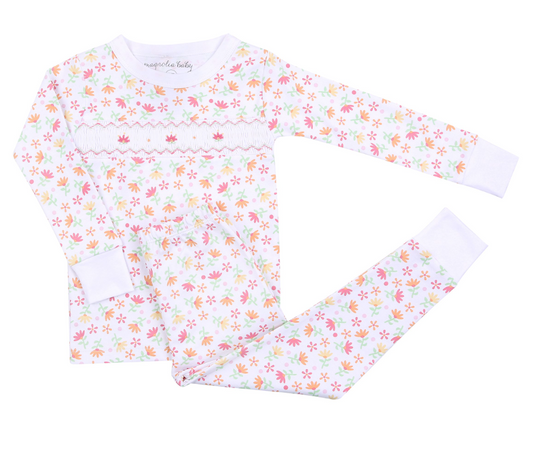Magnolia Baby - Autumn’s Classics Smocked Long Pajamas