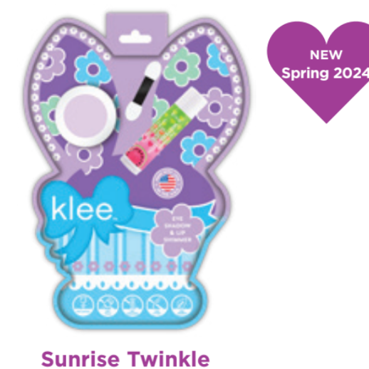 Klee Easter Eye Shadow and Lip Shimmer Set - Sunrise Twinkle