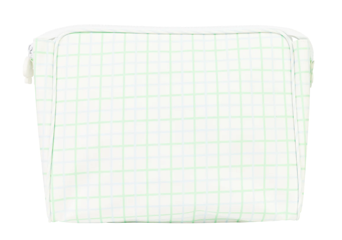 Apple Of My Isla - The Go Bag Large - Blue Green Windowpane