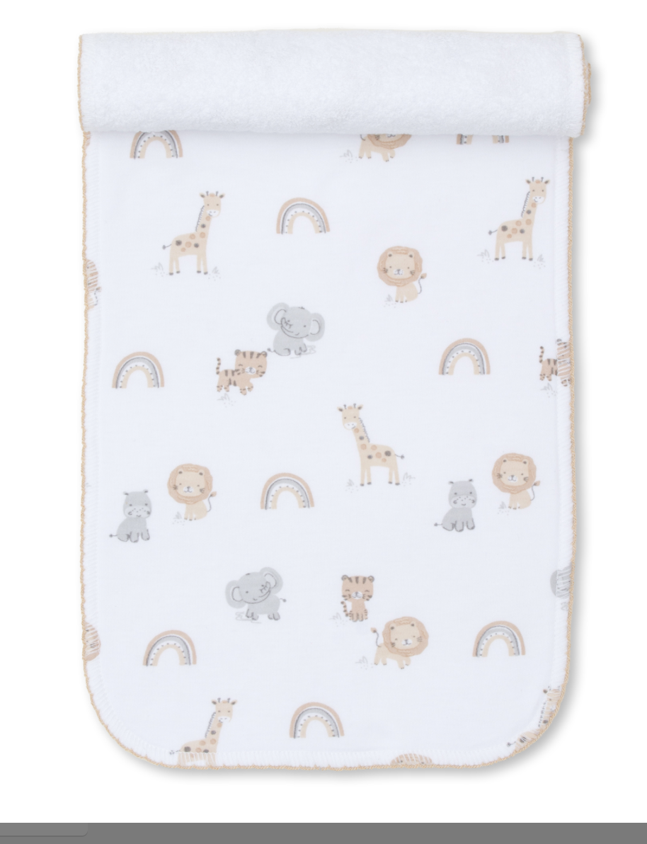 Kissy Kissy - Burp Cloth - Safari Squad