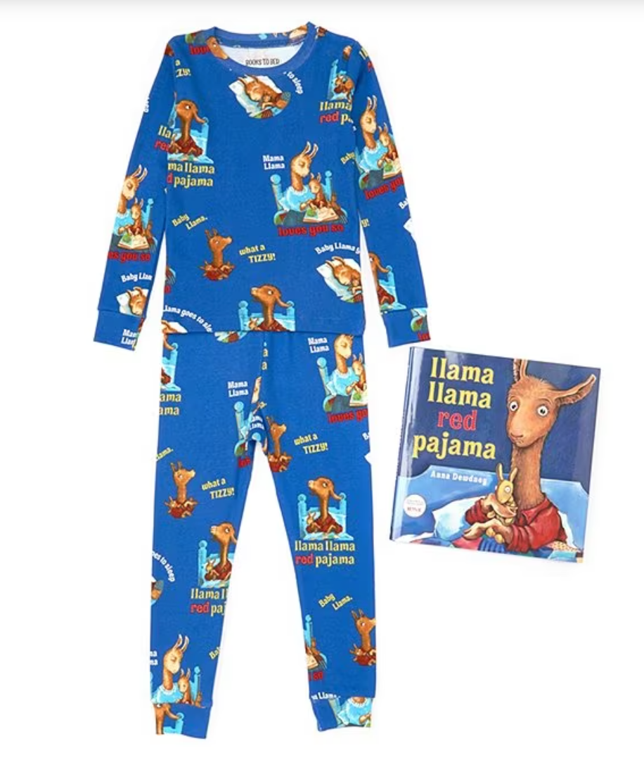 Books To Bed - Llama Llama Red Pajama Book + Pajama set
