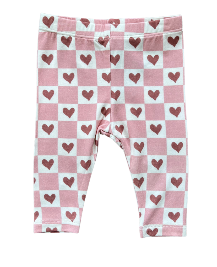 Babysprouts - Basic Leggings. - Checkered Girls Hearts