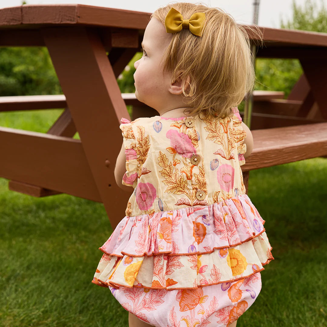 Pink Chicken - Baby Girls Heidi Bubble - Gilded Floral Mix