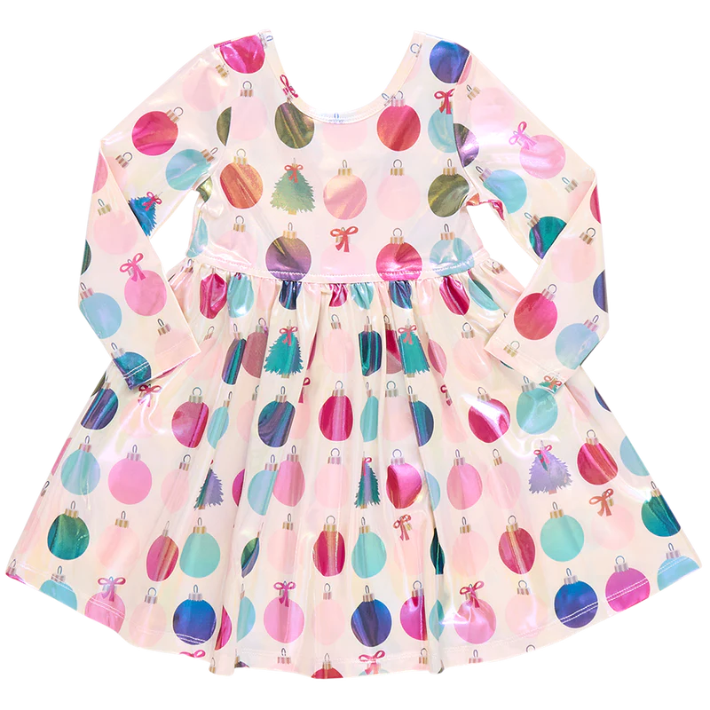 Pink Chicken - GIrls Lame Steph Dress - Ornaments