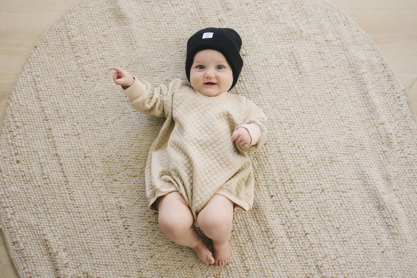 Little Joy Co. - Quilted Oversized Sweatshirt Romper