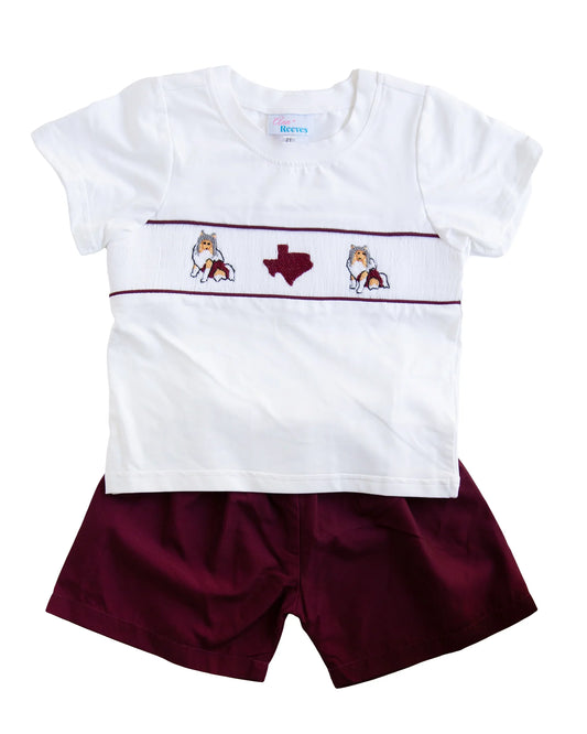 Ann + Reeves Robert Shorts Set - Boots and Dogs