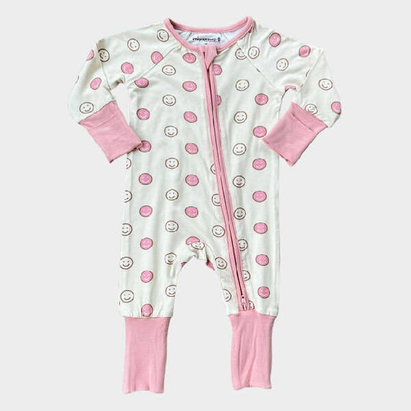 Baby Sprouts - Footless Romper - Smiley
