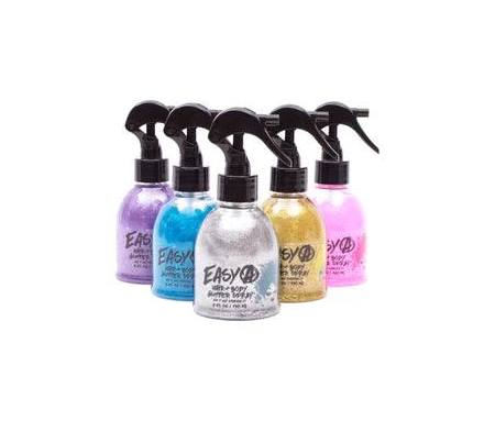 Klee Natural - Easy A Hair and Body Glitter - Silver or Purple or Pink