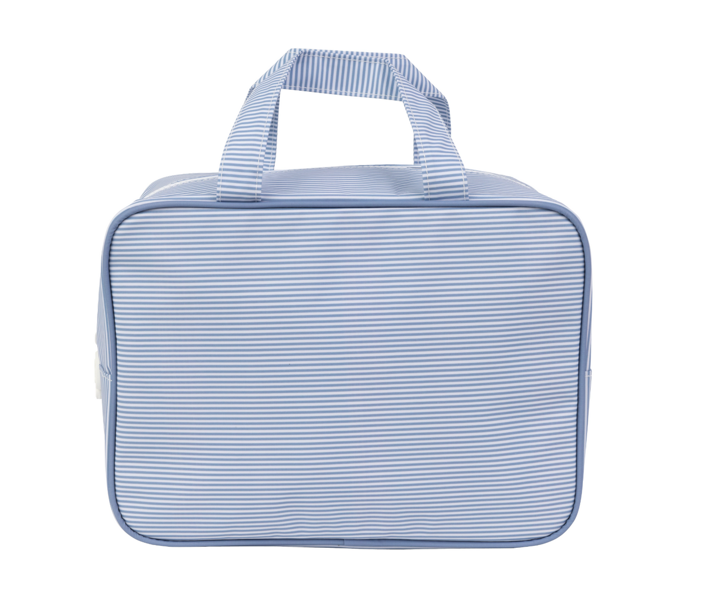 Apple Of My Isla - The Take It Tote - Navy Mini Stripe