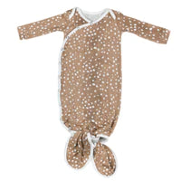 Copper Pearl -Newborn Knotted Gown - Fawn