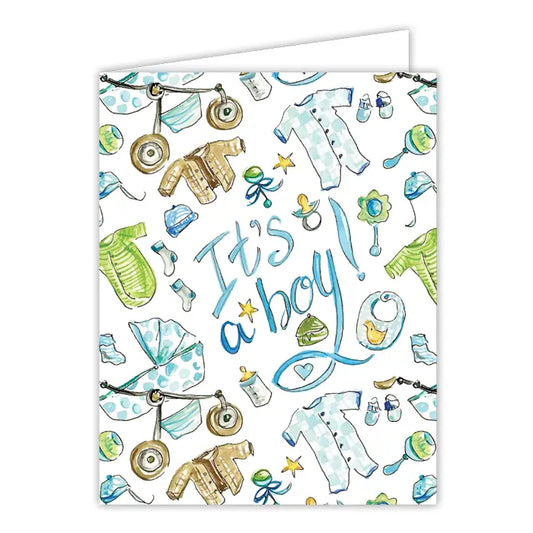 RosanneBeck Greeting Cards - It's A Boy Blue