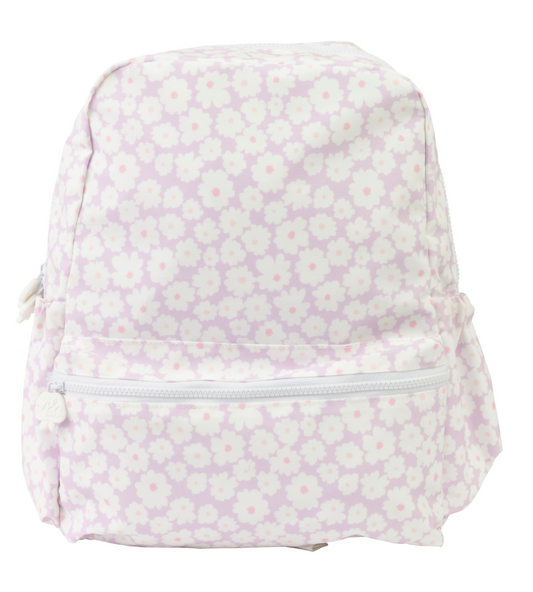 Apple Of My Isla - The Backpack - Large - Lavender Daisies
