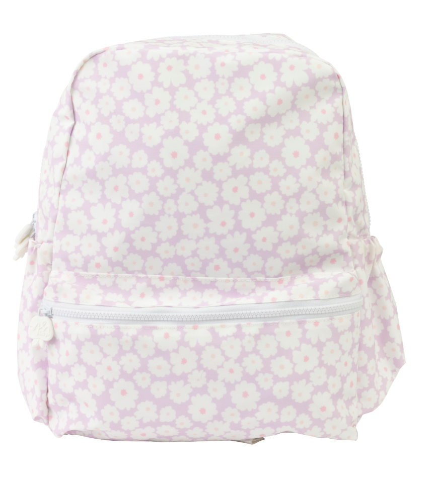 Apple Of My Isla - The Backpack - Large - Lavender Daisies