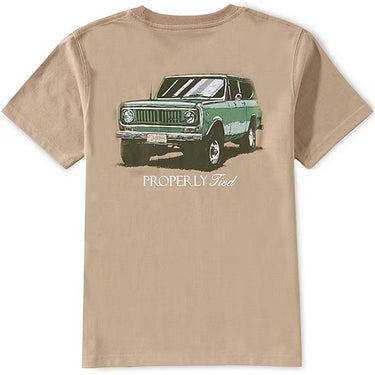 Properly Tied - Boys Joyride Short Sleeve Shirt - Sand