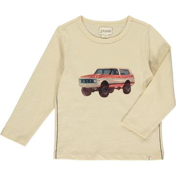 Me and Henry - Cherokee Raglan Printed Tee - Beige Bronco