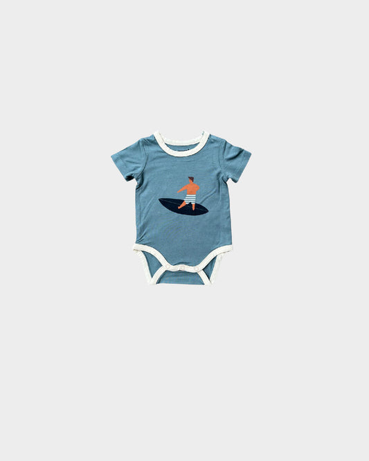 Baby Sprouts - SS Bodysuit - Surfing Boy