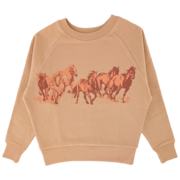 Tiny Whales - Wild Horses Boxy Sweatshirt