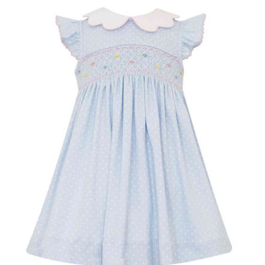 Petit Bebe - Smocked Lisa Dress with White Collar