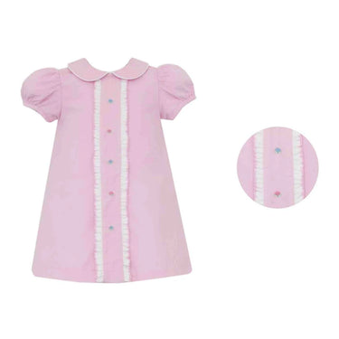 Petit Bebe - Amelia Pink Corduroy A-Line Dress