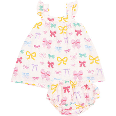 Angel Dear - Colorful Bows Sundress & Diaper Cover