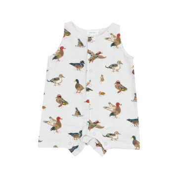 Angel Dear - Ducks Sleeveless Shortie Romper