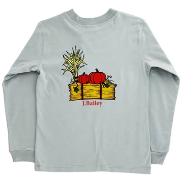 Bailey Boys - L/S Logo Tee - Haystack - Sage