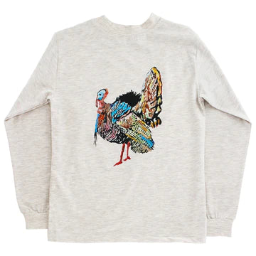 Bailey Boys - L/S Logo Tee - Turkey on Oatmeal