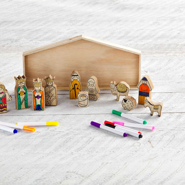 Mud Pie - DIY Wood Nativity Set