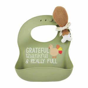 mud pie. -  Green Thanksgiving Silicone Bib Set