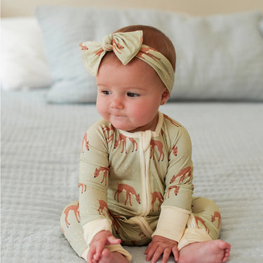 Southern Slumber - Fawn Field Double Zipper Bamboo Sleeper