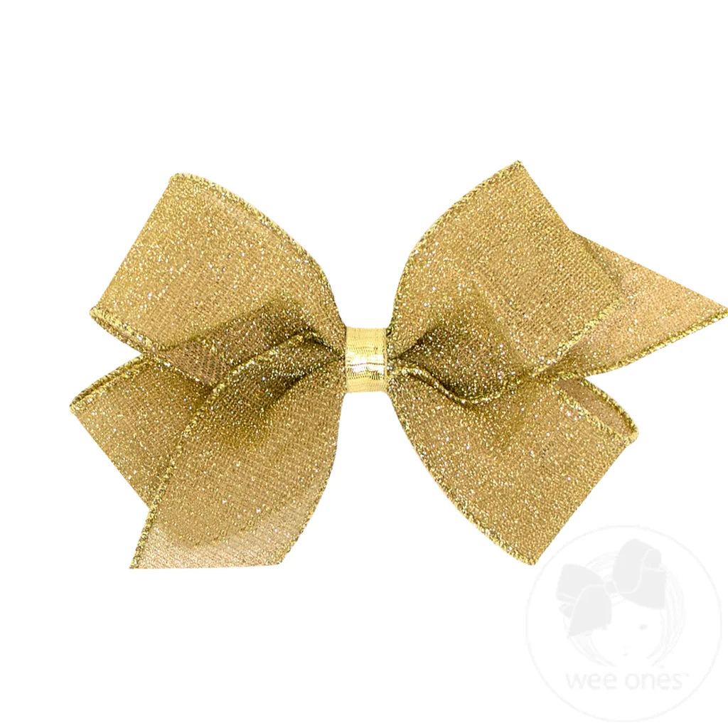 Wee Ones - Medium Sparkle Glim Textured Bow