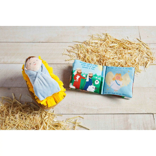 Mud Pie - Nativity Plush with Book