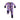 Angel Dear - Costumed Ghosts - Glow in The Dark Purple 2 Way Zipper Romper