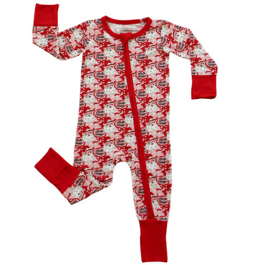 Hollis Baker - Zipper Romper - Ho Ho Howdy Pink