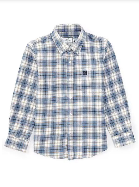 Properly Tied - Boys Classic Flannel Winter Breeze