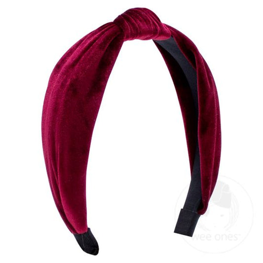 Wee Ones - Velvet Wrap Headband with Knot