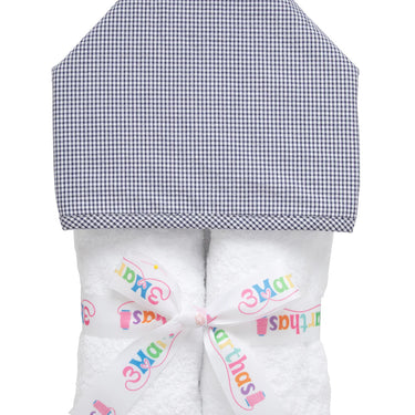 3 Marthas - Small Check Everykid Towel - Navy