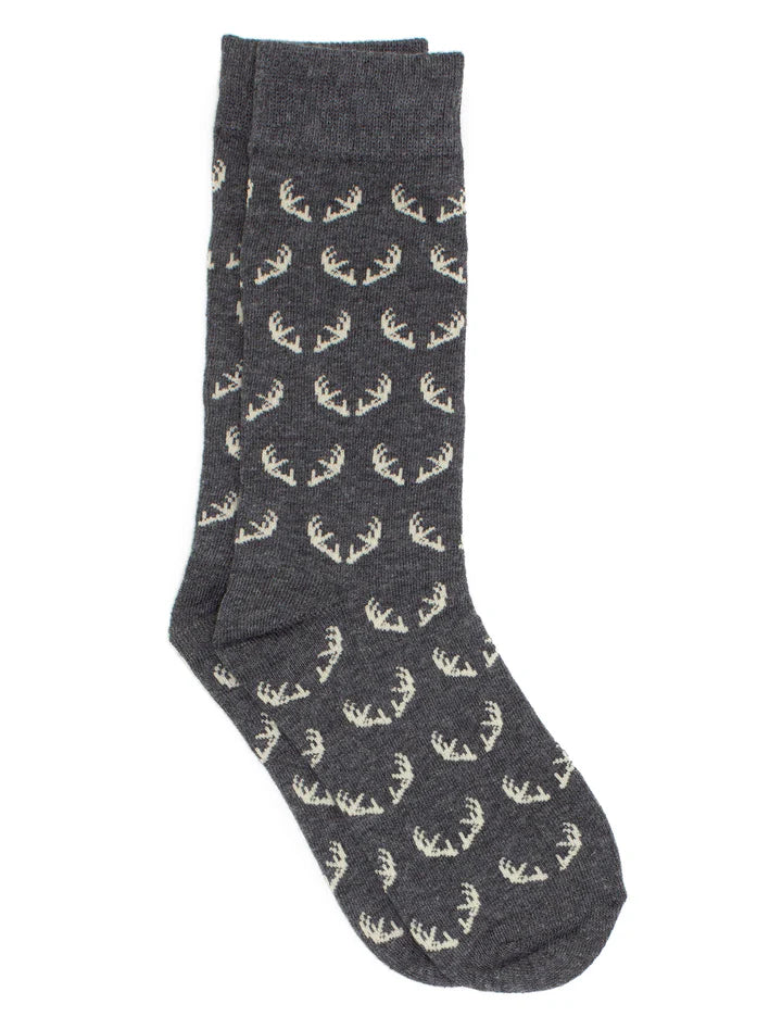 Properly Tied - Boys Lucky Duck Socks - Antlers