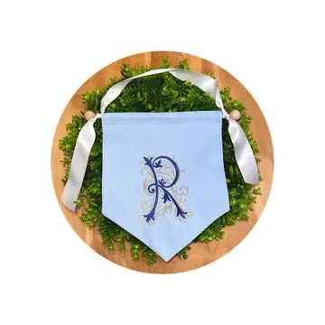 Royalty Collection - Cotton Pique Banner - white, blue or pink
