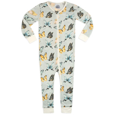 Milkbarn - Bamboo Zipper Pajama Butterfly
