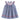 Lil Cactus - Blue USA Flag Smocked Bishop Dress
