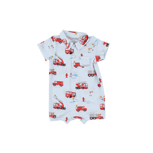 Angel Dear - Polo Shortie - Firetruck Dalmations