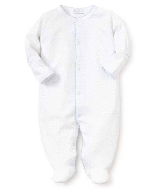 Kissy Kissy - Dots Print Footie - White/Blue