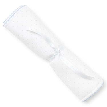 Kissy Kissy - New Kissy Dots Print Burp - Blue or Pink